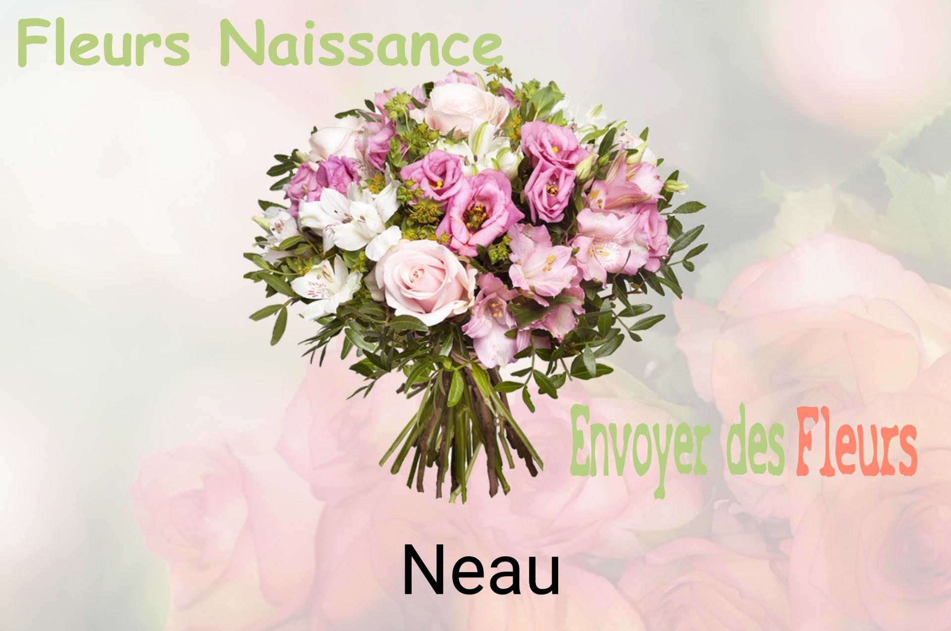 Bouquet de fleurs de naissance livré à Neau